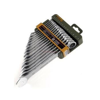 ZESTAW KLUCZY OCZKOWO-PŁASKICH 15-CZEŚCI