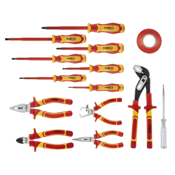 ZESTAW SZCZYPIEC I WKRĘTAKÓW 1000V, 13 SZT.