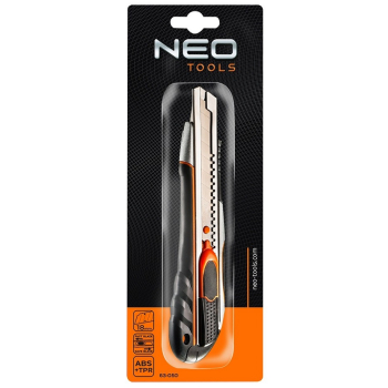 NÓŻ Z OSTRZEM ŁAMANYM 18 MM SZYBKIE CIĘCIE BLOKADA OSTRZA