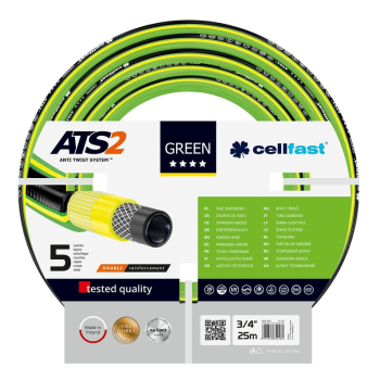 WĄŻ OGRODOWY CELLFAST 15-120 GREEN 3/4 25M