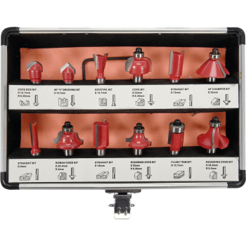 ZESTAW FREZÓW WIDIOWYCH DO DREWNA 12 CZĘŚCI