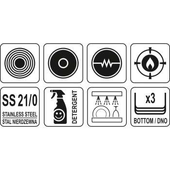 PATELNIA ZE STALI NIERDZEWNEJ 28CM