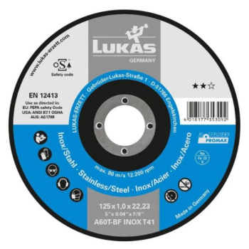 TARCZA PŁASKA T1A 230*1.9*22 A46X-BF PROMAX INOX BEST LIFE