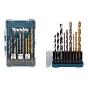 ZESTAW WIERTEŁ 9SZT. (BETON,DREWNO,METAL)