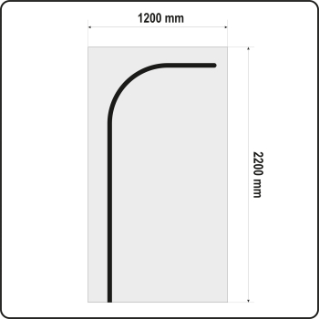 OSŁONA PRZECIWPYŁOWA DO DRZWI TYP L 220 X 120 CM
