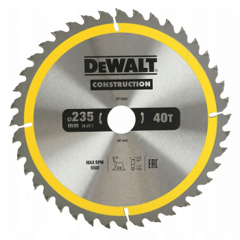 PIŁA TARCZOWA DO DREWNA 235/30MM, 40 ZĘBÓW