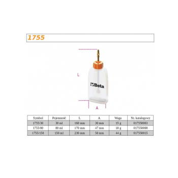 OLEJARKA, OLIWIARKA BUTELKOWA Z RURKĄ WYSUWANĄ 80ML