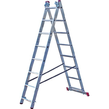 DRABINA ALUMINIOWA 3-ELEMENTOWA CORDA 3*8 SZCZEBLI