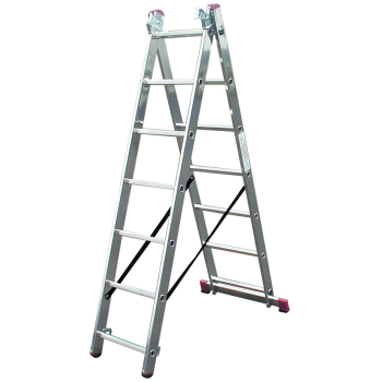 DRABINA ALUMINIOWA 3-ELEMENTOWA CORDA 3*7 SZCZEBLI