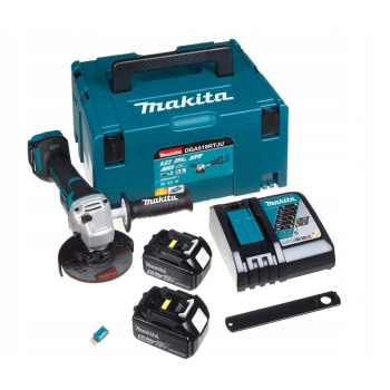 SZLIFIERKA KĄTOWA AKUMULATOROWA 125MM BLDC 18V 2*5.0AH AWS