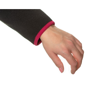 BLUZA POLAROWA DAMSKA CZARNA, ROZMIAR XL