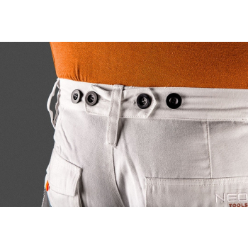 SPODNIE ROBOCZE BIAŁE M/50