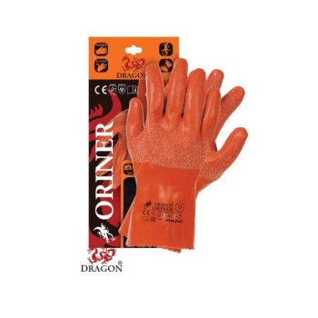 RĘKAWICE GUMOWE OCIEPLANE ORINER 30CM, ROZMIAR 7