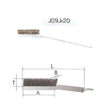 SZCZOTKA RĘCZNA METALOWA A-60 DRUT KWASOODPORNY T13