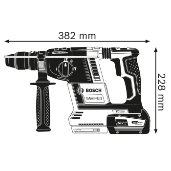 MŁOT UDAROWY OBROTOWY AKUMULATOROWY SDS+ GBH 18V-26 F 2*6.0A