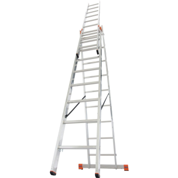 DRABINA ALUMINIOWA 3-ELEMENTOWA TRIBILO 3*9 SZCZEBLI