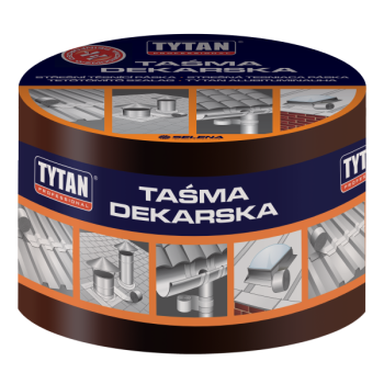 TAŚMA USZCZELNIAJĄCA DEKARSKA 10CM*10MB BRĄZOWA