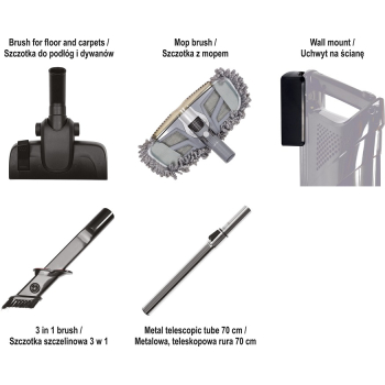ODKURZACZ PIONOWY 800W 1L.