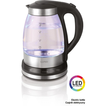 CZAJNIK ELEKTRYCZNY SZKLANY 1.8L. REGULACJA TEMPERATURY