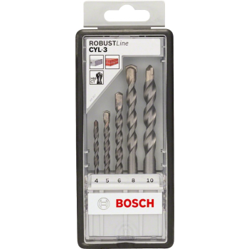 ZESTAW WIERTEŁ BOSCH DO BETONU 4-12 MM 2607010545