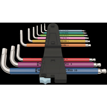 ZESTAW KLUCZY IMBUSOWYCH TRZPIENIOWYCH HEX PLUS 9SZT