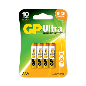 BATERIA ULTRA ALKALINE AAA LR3 1.5V 4SZT
