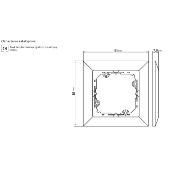 PERŁA RAMKA POTRÓJNA