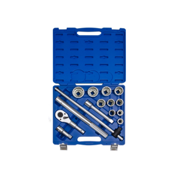 ZESTAW NASADEK 3/4'' 14CZ KRÓTKIE 22-50MM 12-KĄT,GRZECHOTKA