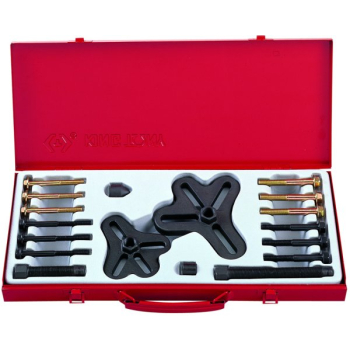 ZESTAW  ŚCIĄGACZY DO KOŁA KIEROWNICY 18CZ. KASETA