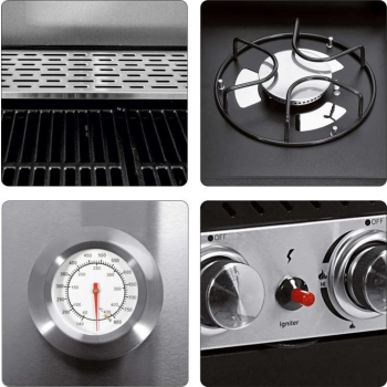 GRILL GAZOWY 6+1 STAL NIERDZEWNA 20.2KW