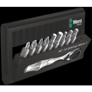 Zestaw bitów 10elem. Bit-Check 10 Zyklop Mini 1 Wera 05073645001