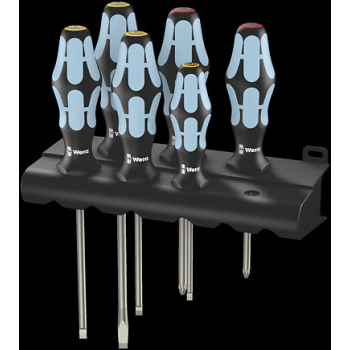 ZESTAW WKRĘTAKÓW ZE STALI NIERDZEWNEJ + WIESZAK, 6CZ