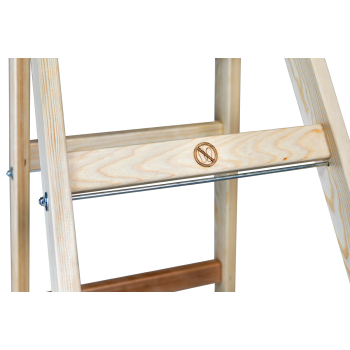 DRABINA DREWNIANA BRAKET PREMIUM 2X10 SZCZEBLI 299CM