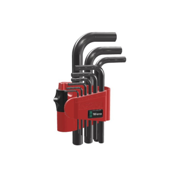 ZESTAW KLUCZY TRZPIENIOWYCH 950/9 KRÓTKICH BLACK LASER,9SZT.