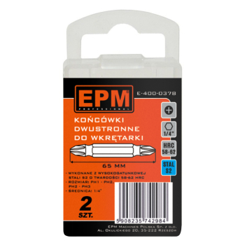 Bity długie dwustronne 65mm PH1-PH2,PH2-PH3 kpl. 2 szt. EPM E-400-0378