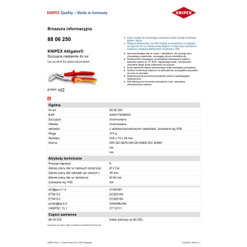 SZCZYPCE DO RUR ALIGATOR 250MM