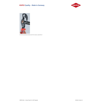 NOŻYCE DO KABLI 280MM, MECHANIZM ZAPADKOWY