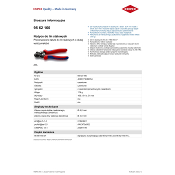 NOŻYCE DO LIN STALOWYCH