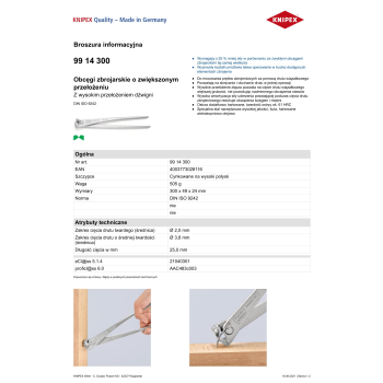OBCĘGI ZBROJARSKIE CYNKOWANE O ZWIĘKSZONYM PRZEŁOŻENIU 300MM