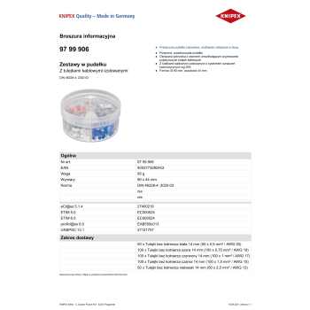 KOŃCÓWKI KABLOWE ZESTAW  400 SZT.