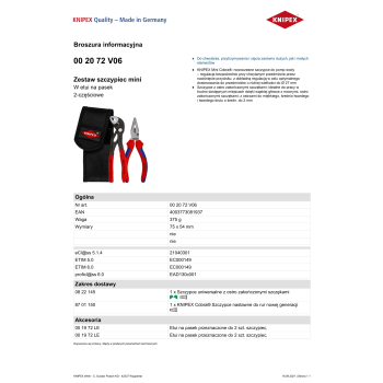 ZESTAW SZCZYPIEC MINI W ETUI NA PASEK 2SZT.