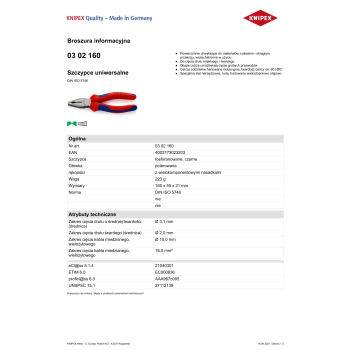 SZCZYPCE UNIWERSALNE PVC 160MM