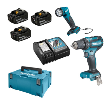 ZESTAW COMBO 18V DDF485 + DML815 3*3.0AH