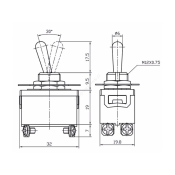 ZŁĄCZE PRZEŁĄCZNIK KN3 -201