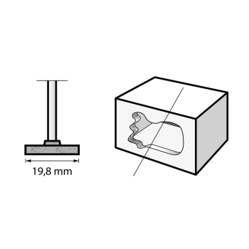 ŚCIERNICA TARCZOWA Z WĘGL. KRZEMU 19,8 MM