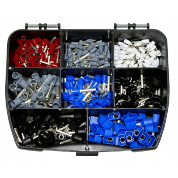 ZESTAW KOŃCÓWEK TULEJKOWYCH IZOLOWANYCH 370SZT.