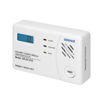 BATERYJNY CZUJNIK TLENKU WĘGLA 7 LAT Z WYŚWIETLACZEM