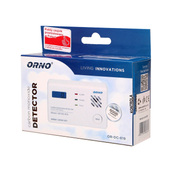 BATERYJNY CZUJNIK TLENKU WĘGLA 7 LAT Z WYŚWIETLACZEM