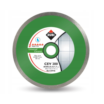 TARCZA DIAMENTOWA DO PŁYTEK ŚCIENNYCH, OBRZEŻE CIĄGŁE - CEV