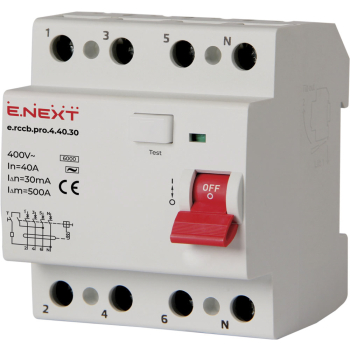 WYŁĄCZNIK RÓŻNICOWOPRĄDOWY RCCB.PRO 4P 40A 30MA